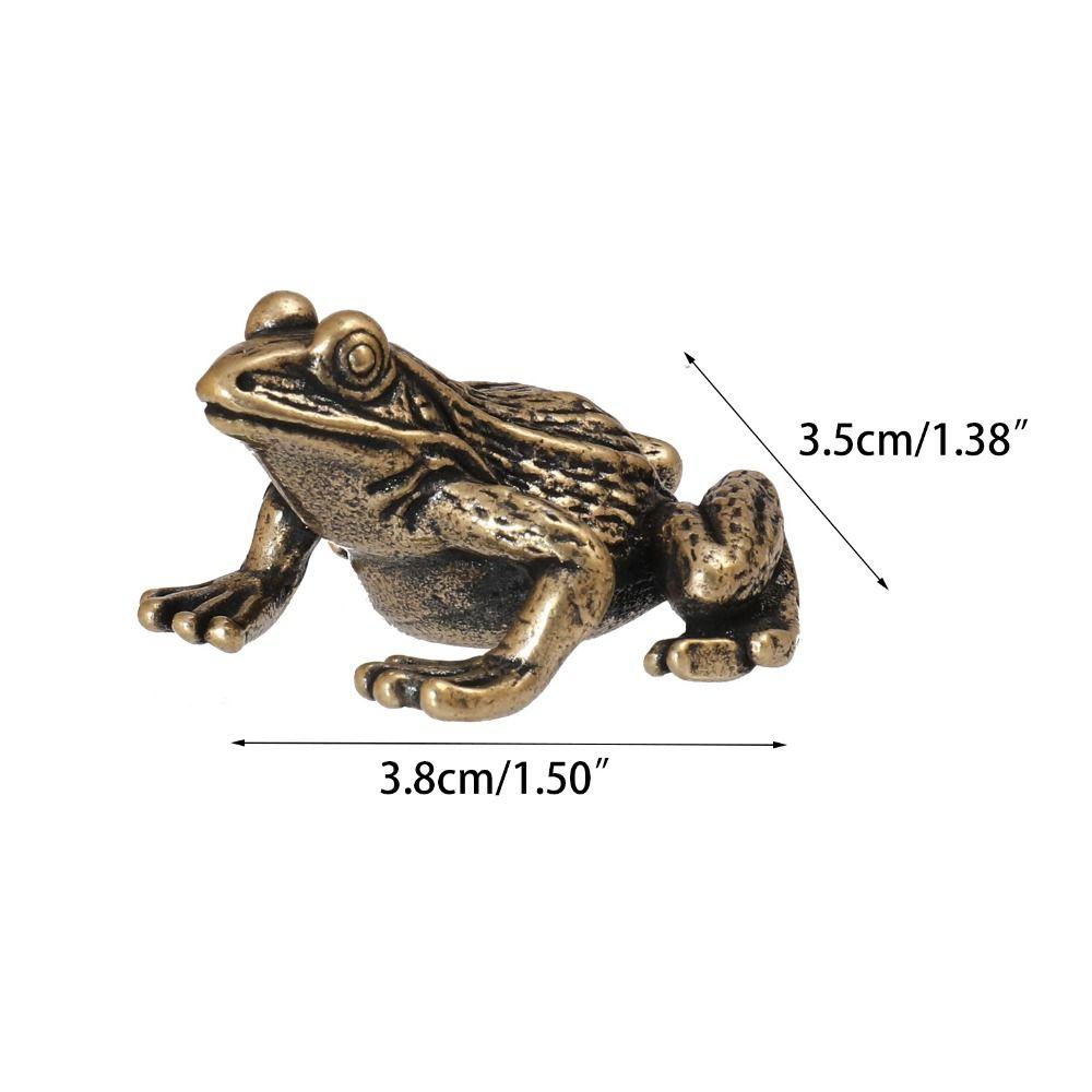 Frog Copper Frog Copper Flower Skin Frog Handicraft Water Frog  Desktop Gift