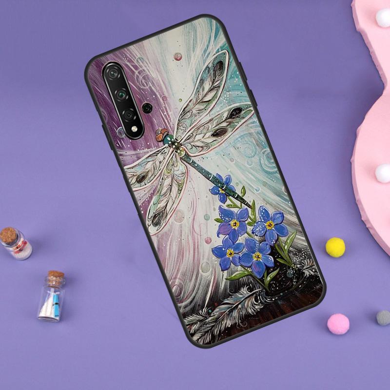 Dragonfly For Huawei Nova 10 9 SE 3i 7i 8i 11i 12i Y60 Y61 Y70 Y72 Y73 Y90 Y91 P20 P30 P40 Lite Case
