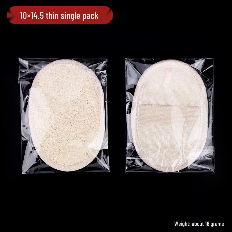 Thick Natural Loofah Sponge: Gentle Exfoliating Bath Scrubber for Rich Lather