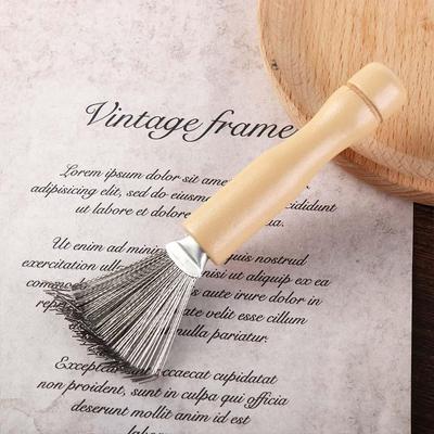 Portable Salon Rake With Metal Wire Hair Brush Cleaner Dirt Remover   Cleaning Comb