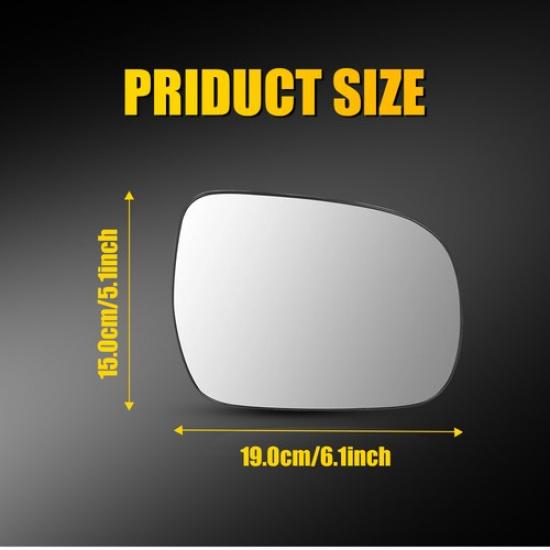 Heated Mirror Glass with Backing Plate Fit Toyota Tacoma 2005-2011 Passenger