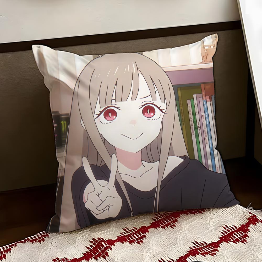 Anime CCosmic Princess Kaguya Cushion Cover Reversible Soft Durable Pillow Cover Home  Car MultiScene Use for Daily Comfort