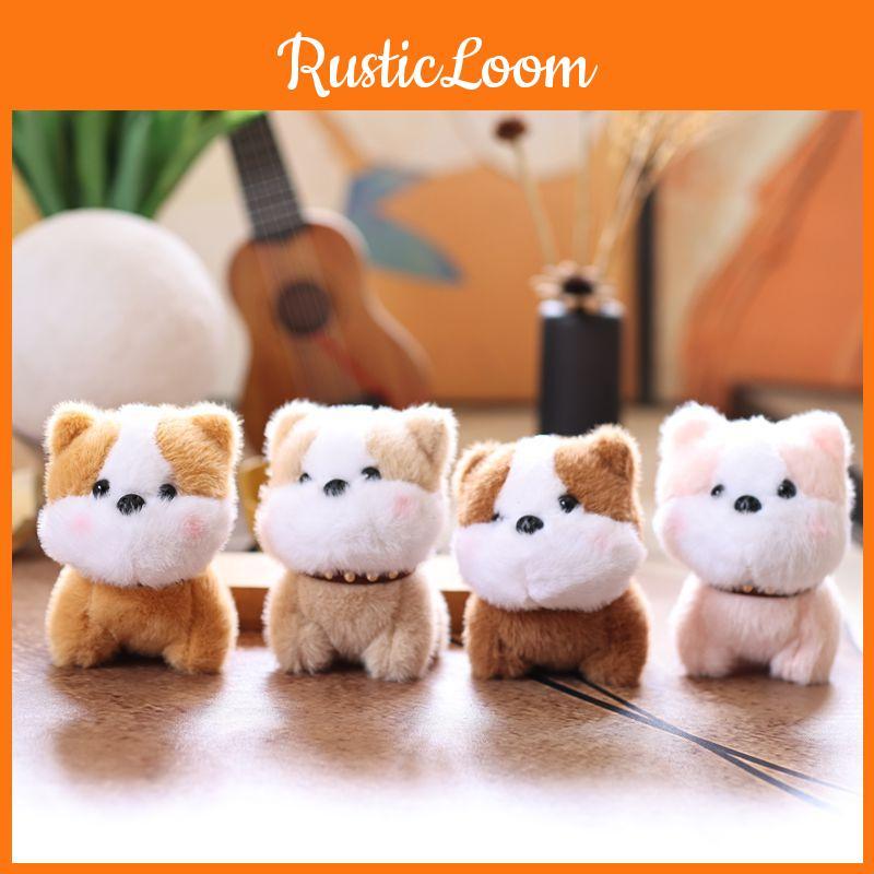 Toy Puppy Cute Keychain Animal Plush Super Soft Backpack Pendant For Teens