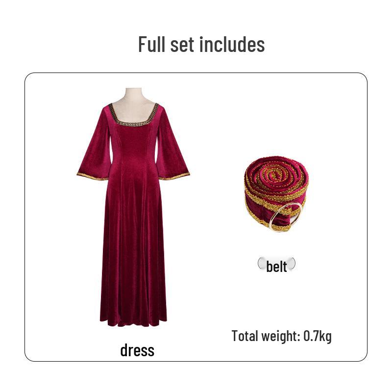 Cosplay Strega Incantata: Abito ispirato a Madre Gothel con Capelli Lunghi per Donna
