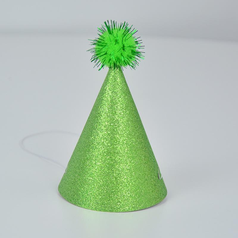 Sparkly Sequin Macaron Glitter Birthday Cone Party Hat