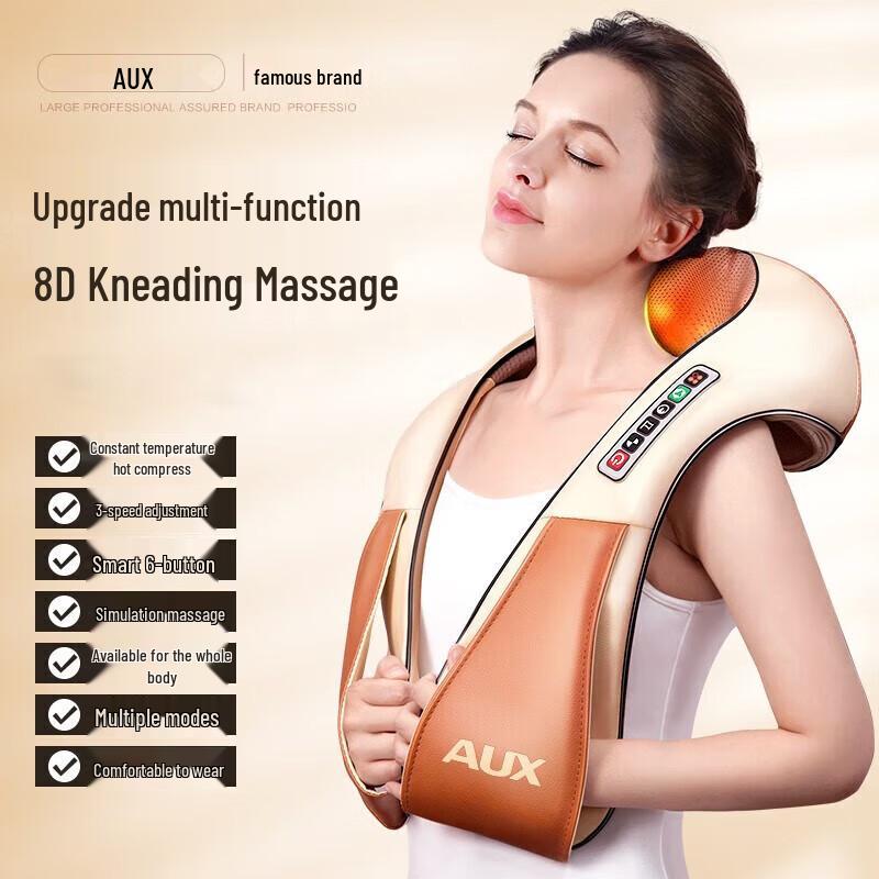 Aux Neck and Shoulder Kneading Massager CN Plug (adapter Included)