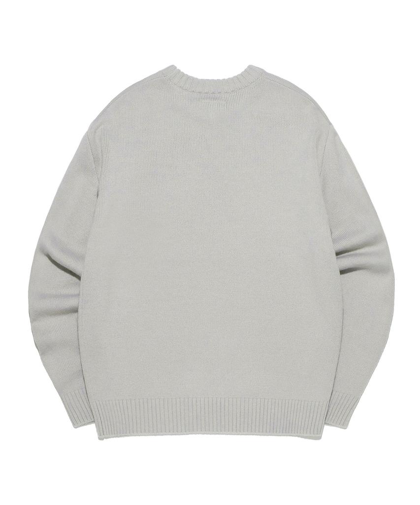 LEE Round Neck Buddy Lee Knit Light Gray