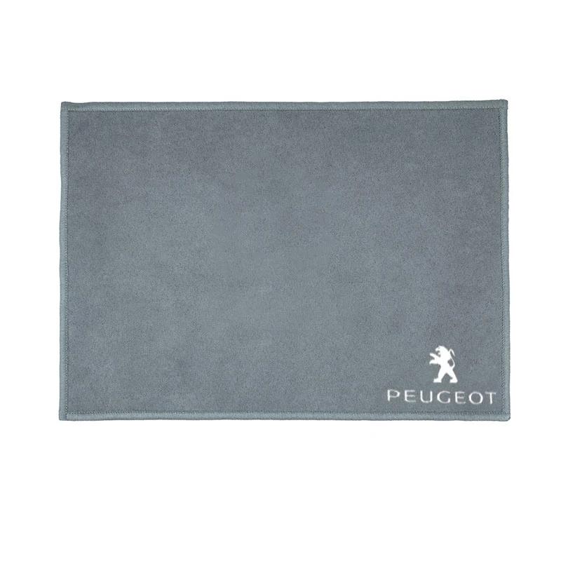 

2026 Hot Car Sticker 1Pcs Suede Fleece Microfiber Towel Car Styling Cleaning Rag Cloth For Peugeot 206 301 307 308 3008 207 208