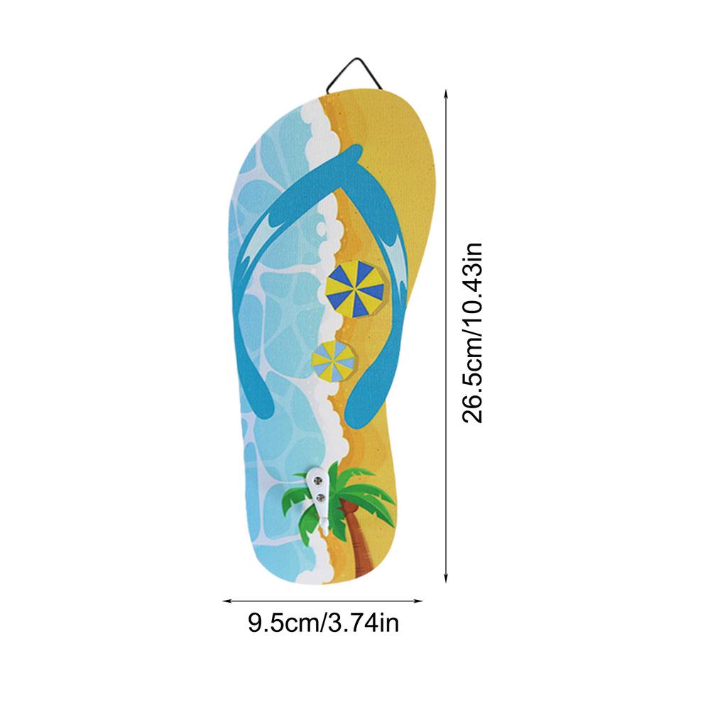 

Funny Coat Hooks Slipper Shape Towel Hooks For Wall 2PCS Space Saving Cute Pool Hooks Hawaiian Style Hooks For Bathrobes Clothes
