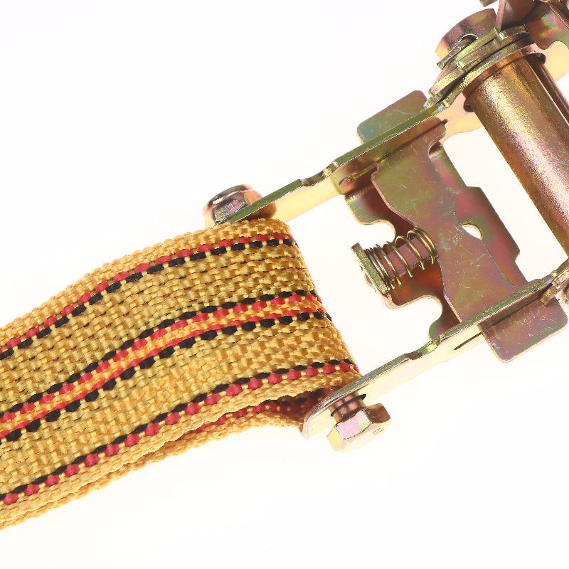 Heavy Duty Ratchet Tie Down Straps 2/3/4/6 Meter Long Double Hook Lashing Belt For Truck Cargo Securing Transport Binding