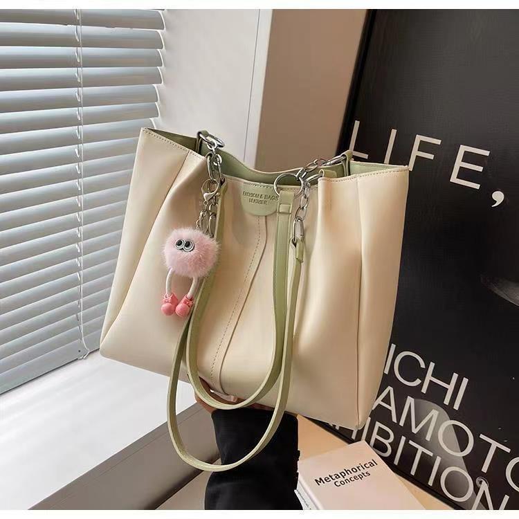 Women's Large Capacity Tote Bag - 2024 Summer Style, Versatile Single Shoulder Bag for College Students and Commuting