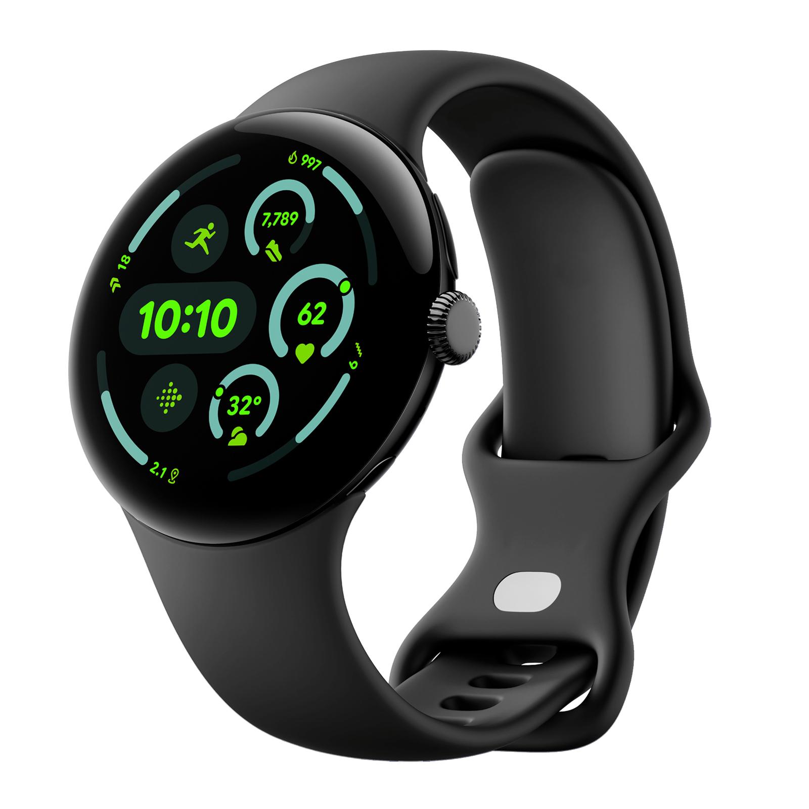 

Original Silicone band For Google Pixel Watch 4 3 2 strap 41mm Smartwatch Accessories wrist Bracelet Correa Pixel Watch 4 3 45mm Pixel Watch 3 45mm&S чёрный