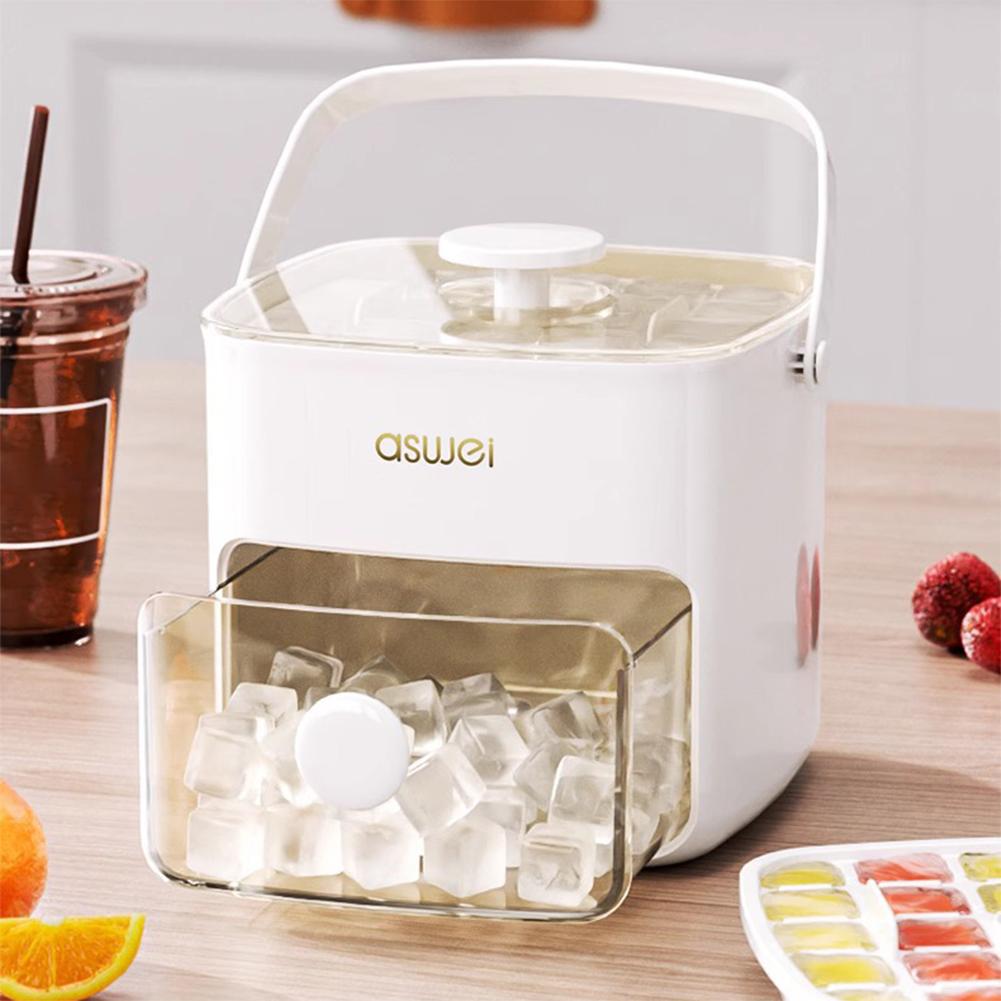 Press Ice Cube Moulds,Freezer Ice Maker,1 Tongs,2 Trays,Ice Cream Machine,Ice Bucket for Beer Quick-freeze Kitchens Accessories