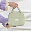 Large Capacity Hand-held Makeup Bag Quilted Portable Toiletry Bag Puff Square Cosmetic Bag  Home