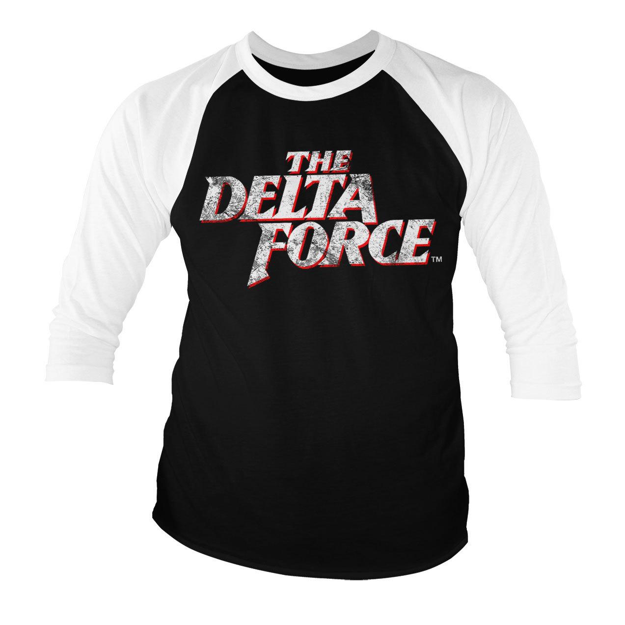 T-Shirt Con Maniche 34 Logo Lavato Delta Force Ufficialmente Licenziato S-XXL XL