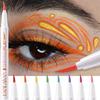 Machete Head Face Painting Eyeliner Pen Smooth Lasting Matte High Pigment DIY Drawing Face Body Tattoo Makeup Halloween Tool
