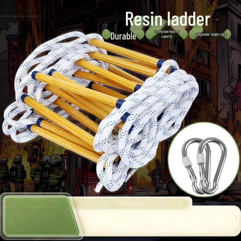 DAXTE Anti-Slip Resin Climbing Rope Ladder