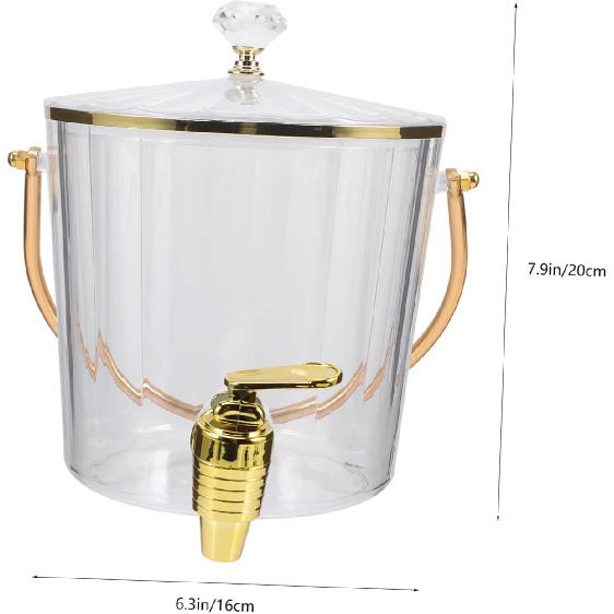 Ciieeo Drink Dispenser with Faucet Portable Beverage Container for Parties Juice Dispenser with Lid for Home and Outdoor Events Easy to Use and