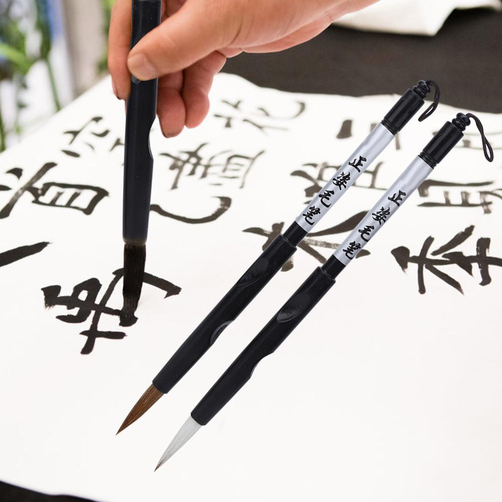2 Pcs Brush Pen ABS Students Practicing Calligraphy Non Toxic Chinese Brush Pen Kit