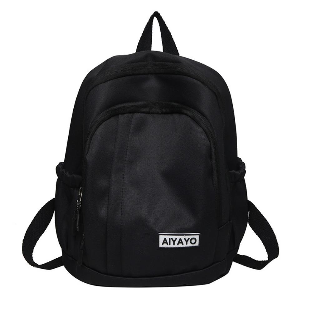 

Нейлоновые школьные сумки для студентов, многокарманные подростковые сумки через плечо, простые рюкзаки для девочек, для путешествий Black No Pendent