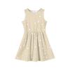 Vestido de princesa de verano para niñas - Vestido de corte A con chaleco y detalles de costura