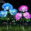 Solar-Powered LED Hydrangea Lantern: Outdoor Waterproof Fake Flower Lawn Lamp