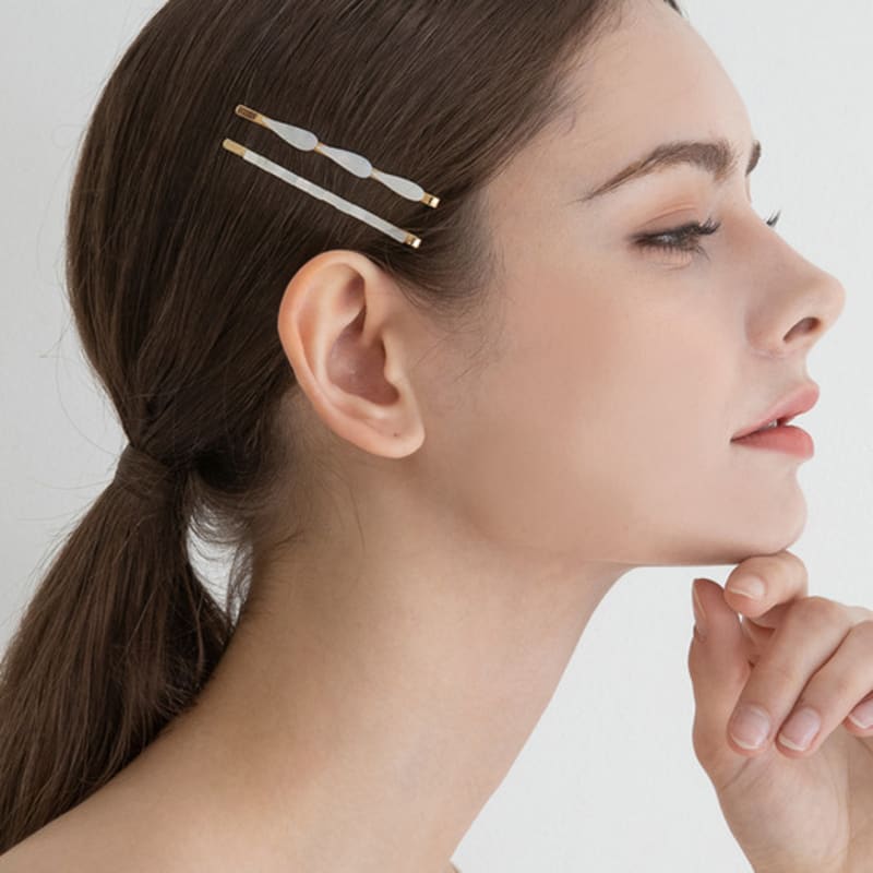 GETMEBLING [2szt.] Wąska złota szpilka