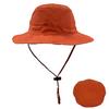 Chapéu Blaze Orange Personalizado para Homens e Mulheres Chapéu de Pescador Secagem Rápida Liso para Exterior Pesca Caça Safari Chapéu Boonie