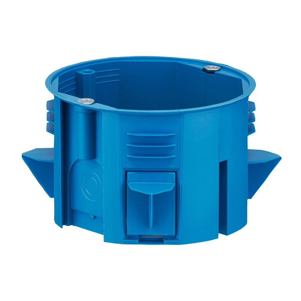 Installation box for walls with polystyrene, plate 60, combined, blue