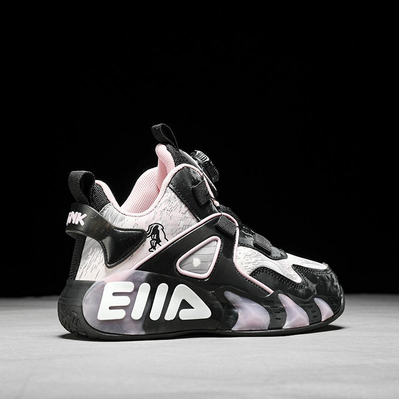 

Boys basketball shoes autumn and winter new children s non-slip rotary buckle sports shoes girls running shoes velvet thermal cotton shoes 39