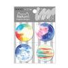 1-Pack Japanese and Korean Style Creative Starry Planet Series Round Memo Pad Memo Pad Notebook Office Notes Stationery