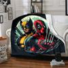 Marvel Heroes Moon Flannel Blanket Super Soft Warm Cozy Blanket For Sofa Bed Office Travel Allseason Home Decor Gift