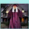 Large Sound Activated Witch Decoration For Halloween Party Ghostly Bar Atmosphere