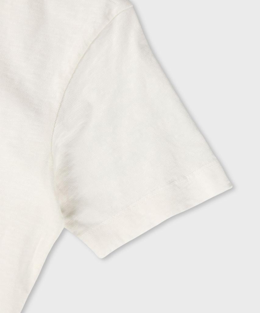 PANICALE Ivory Slub Cotton Casual Polo Shirt