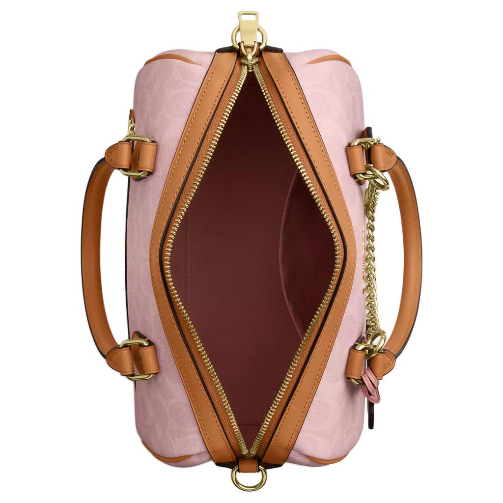 Coach Borsa a tracolla Rowan con finiture dorate in tela rivestita Borsa a mano da donna Rosa CEA18-IMPO