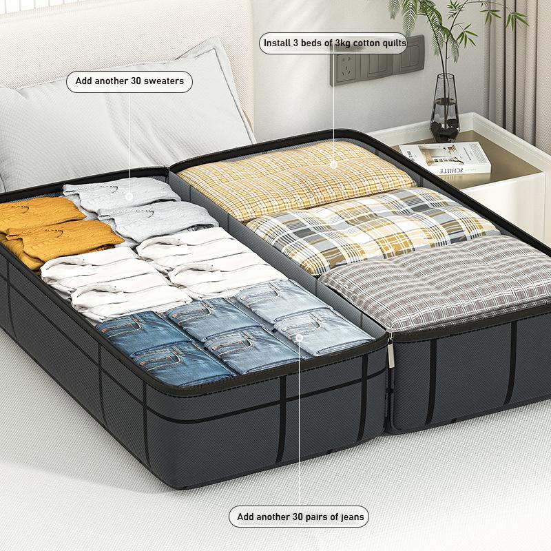 1pc Large Capacity Storage Bag Thickened Clothing Quilt Waterproof Bag Household Portable Handbag Medium Large Storage Bag