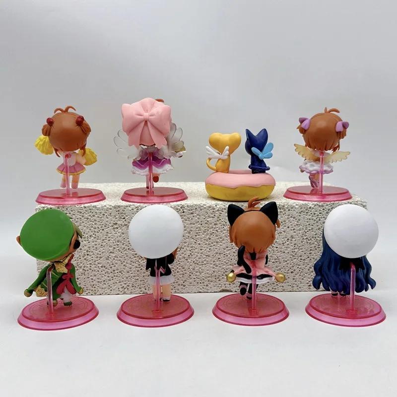 8 Stück Card Captor Sakura Niedliche Puppe Actionfigur Sammlung Animationsmodell Spielzeug Card Captor Sakura Geschenk