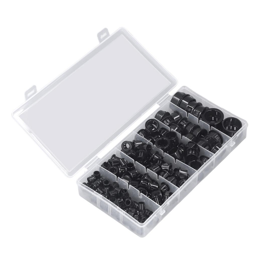 160Pcs Snap In Cable Grommet Protector Nylon Plastic 516in 38in 12in 58in 34in 1in Cable