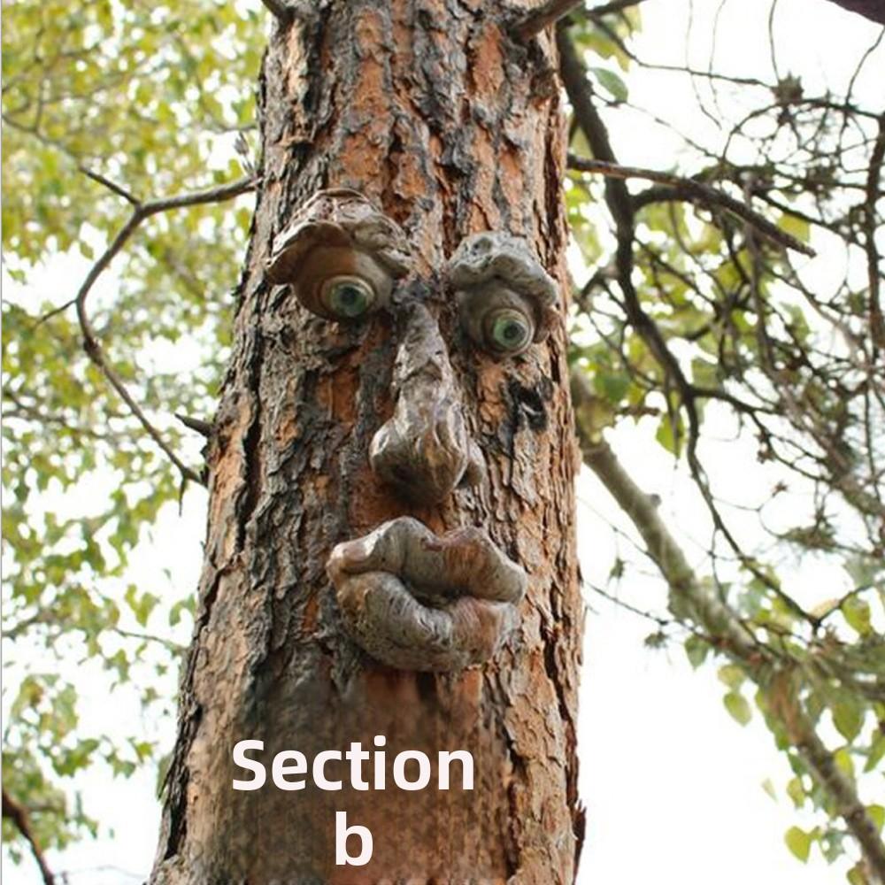 Bark Luminous Tree Face Tree Monster Facial Resin Ornament Easter Outdoor Creative Ornament Decoration