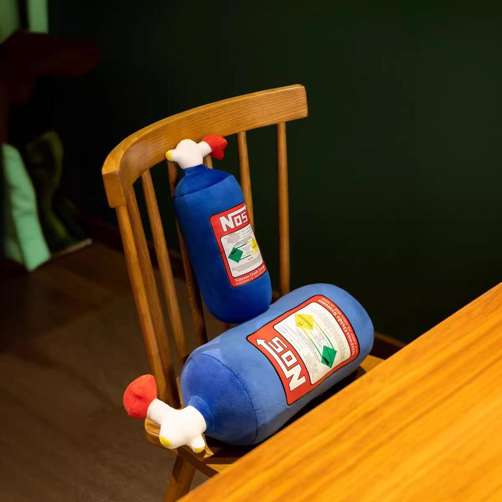Blue Nitrogen Tank Shape Plush Car Pillow Toy Wholesale For Cross-border Bestselling