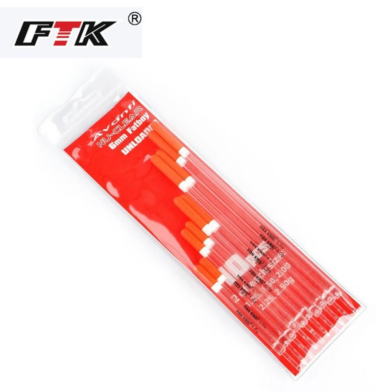 Hollow Plastic Fishing Float Buoy With High-Visibility Glow Tip Transparent Body Freshwater Saltwater Angling