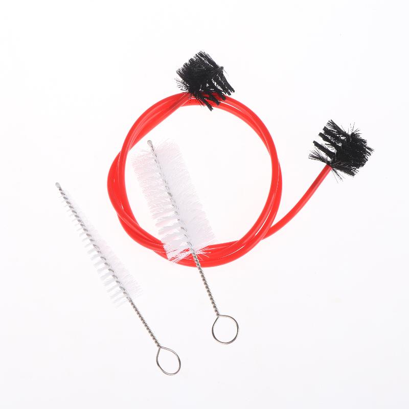 

..1/2Set Brasswind Musical Instrument Brush Kit Brass Instruments Blowing Nozzle Cleaner For Trumpet Trombone Tuba Horn Cleaning