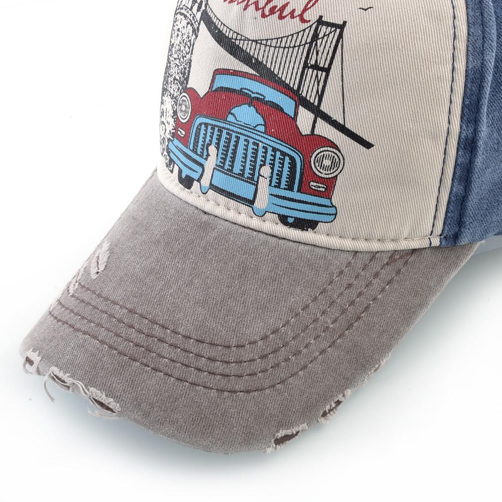 Gewaschene Baumwolle Papa Hut für Männer Mode handbemalt Stil Baseball Cap Frauen Snapback Baseball Hüte Outdoor Visier Caps Golf Bones