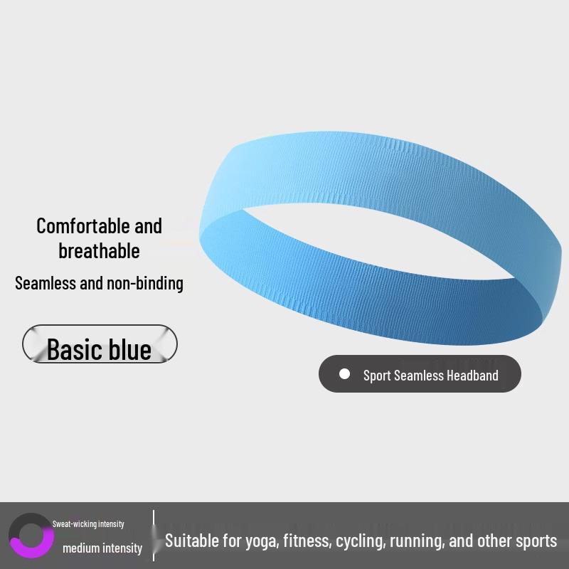 Unisex Sweat-Wicking Sports Headband: Absorbent & Sweat-Proof for Running, Yoga, Basketball, Fitness