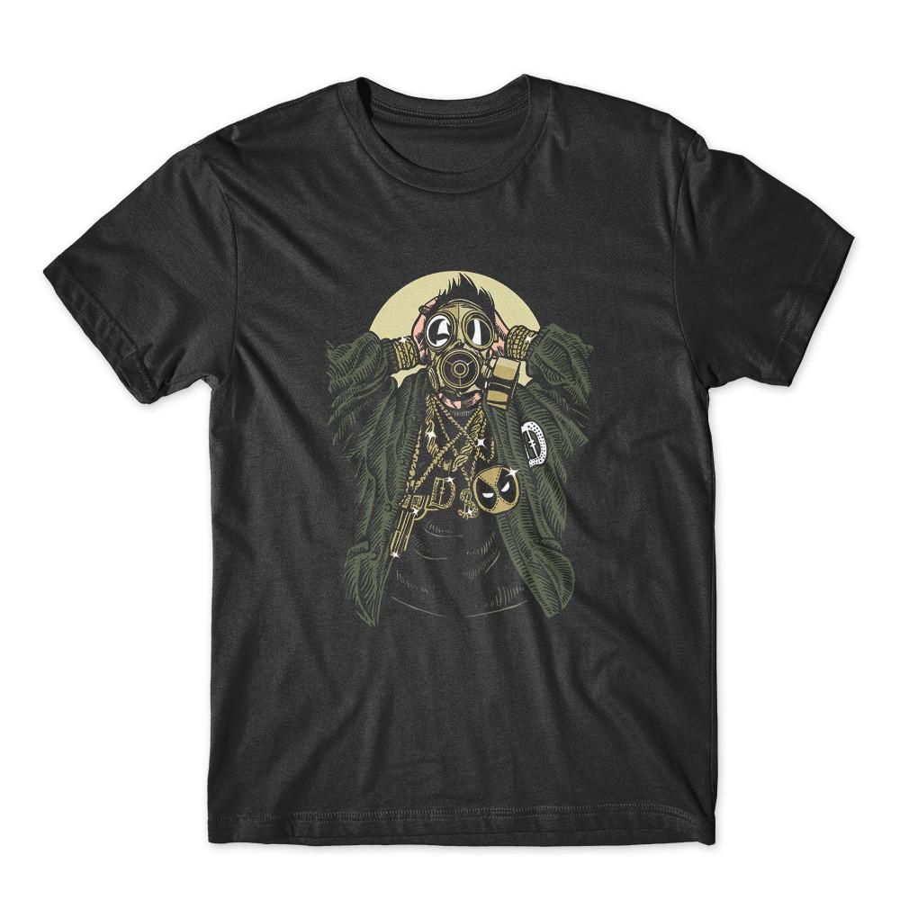

Gasmask Gangsta T-Shirt 100% Cotton Premium Tee New 4XL