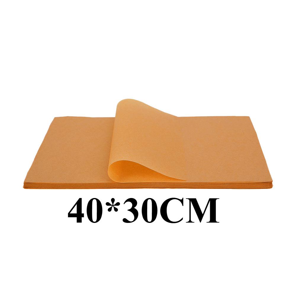 

200/100/50 шт. Бумага для выпечки Антипригарный пергамент Лист для выпечки для духовки Аэрофритюрницы Коврик для гриля Бумага Бумага для упаковки пищевых продуктов Инструмент для выпечки 40*30CM-200PCS