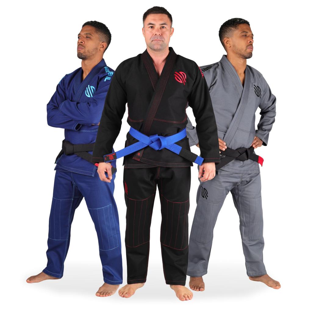 Sanabul Essentials V.2 Ultra-Lightweight BJJ Jiu-Jitsu Gi with Pre-Shrink Fabric (Black, A3)