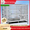 Large Stainless Steel Folding Dog Cage for Samoyed, Labrador, and Medium Dogs