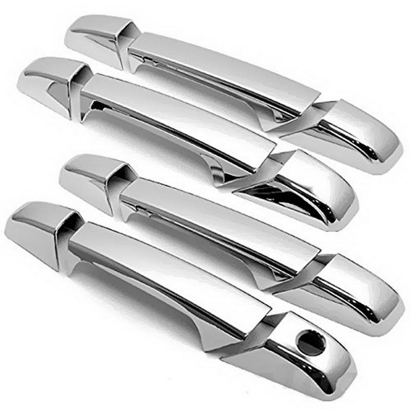 DT08 ABS Chrome Outside Door Handle Cover Trims for Chevy Silverado GMC Sierra 1500/2500/3500 Yukon XL Escalade