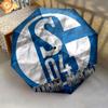 1 PC Automatic Folding Umbrella - FC Schalke 04 Custom Name Pattern, Portable & Foldable Design with 8 Ribs, Christmas Birthday Gifts